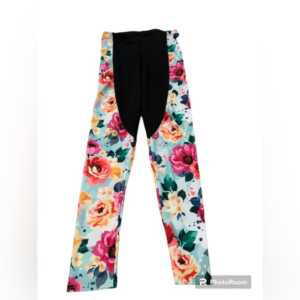 BP DESIGNS Floral Multi Colored Leggings Women’s Size‎ L